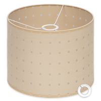 Abażur tkaninowy Cerlux 25x20 cm beżowy E27 E14 nowoczesny klosz