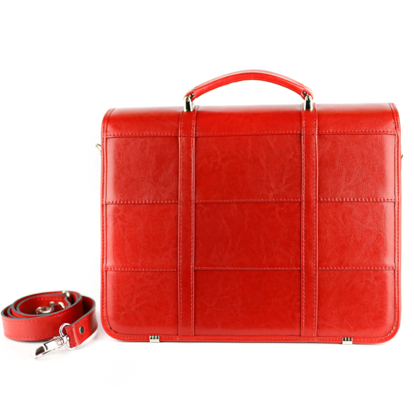 513 Teczka damska 2-komorowa - czerwony KEMER zdjęcie 4