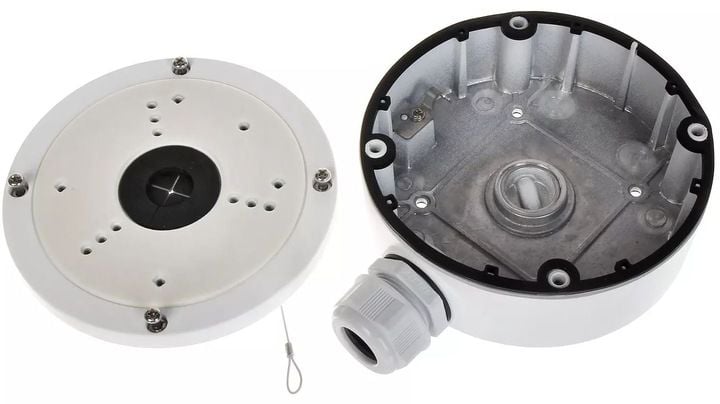 Puszka montażowa Adapter do kamer IP Hikvision IPCAM-T4 /T5/T2 z dławikiem zdjęcie 3