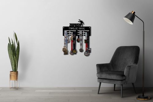 Wieszak na medale ZAPASY twoje imię dowolny tekst 290.3 na Arena.pl