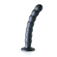 ouch! beaded g-spot - silikonowy model z koralikami 20,5 cm, przyssawka
