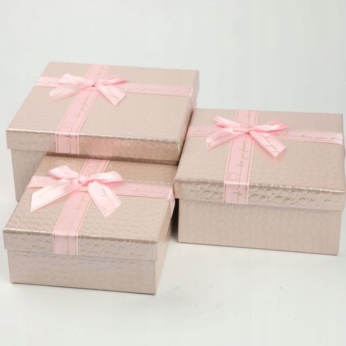 KPL 3 PUDEŁKA PREZENTOWE NA PREZENT URODZINOWY ŚWIĄTECZNY RÓŻNE ROZMIARY na Arena.pl