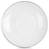 Spodek Pod Filiżankę Mały Talerzyk Porcelanowy Biały na Przekąski 15 cm