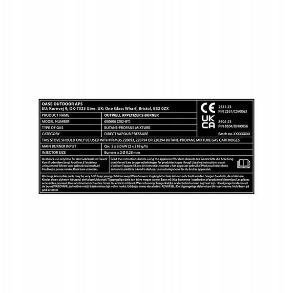 Kuchenka Outwell Appetizer 2-Burner zdjęcie 6