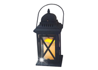 LAMPION LATARNIA METALOWA LAMPA LED LATARNIA 14X14X30 CM