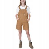 Spodnie damskie krótkie Carhartt Rugged Flex Canvas Shortall - Brown L
