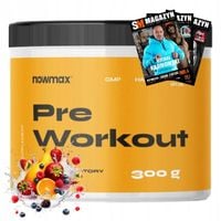 nowmax PRE WORKOUT ODŻYWKA PRZEDTRENINGÓWKA POBUDZENIE 300 g SIŁA