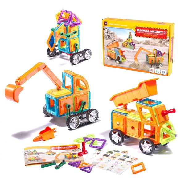 Klocki magnetyczne MAGICAL MAGNET 162SZT 7212A zdjęcie 1