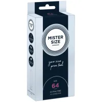 mister size prezerwatywy 64 mm 10 szt. - dopasowany rozmiar, komfort