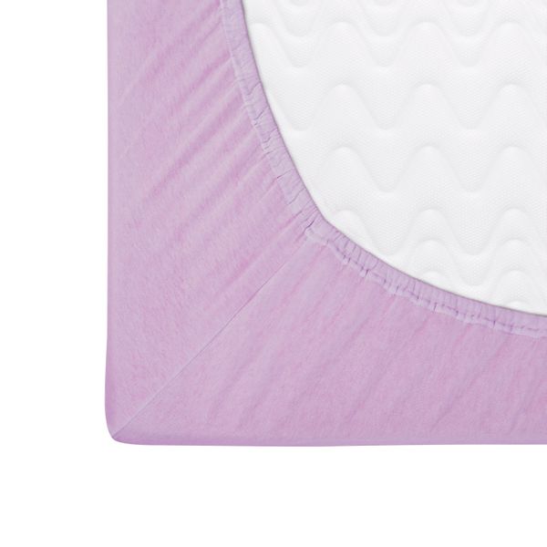Prześcieradło z gumką 200x220 jersey 100% BAWEŁNA kolor wrzos zdjęcie 3