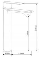 MEXEN ROYO BATERIA UMYWALKOWA WYSOKA ZŁOTA