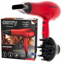 Suszarka 2400W dyfuzor zimny nadmuch czerwona Camry CR2253