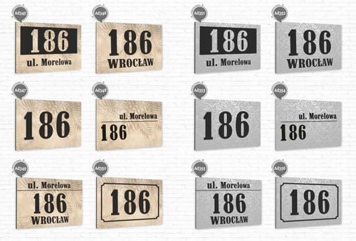TABLICA ADRESOWA z numerem domu DIBOND 40x30 cm na Arena.pl