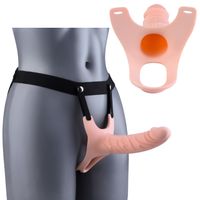 Penis Strap On Penis Pusty w Środku Proteza Penisa StrapOn Cielisty