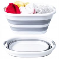 Kosz na pranie składany silikonowy duży 40L wąski wanienka dla dziecka