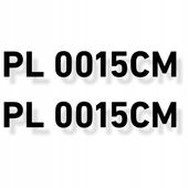 2 X NUMER REJESTRACYJNY Naklejki samoprzylepne żaglówkę łódź jacht 15 cm