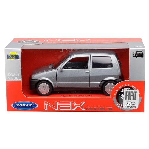 Model 1:34, FIAT Cinquecento, srebrny na Arena.pl