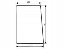 szyba boczna lewa i prawa do ciągnika T25 A2 Władimirec oryginalna kabina