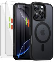 MATOWE SZTYWNE ETUI CASE COVER DO MAGSAFE NA IPHONE 16 PRO + 2-PAK SZKŁO