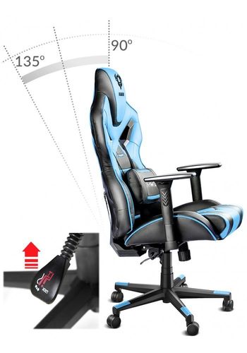 Fotel Gaminowy X-Fighter Niebieski na Arena.pl