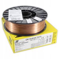 Drut spawalniczy ESAB OK Autrod 12.51 0,8 mm 5 kg MIG MAG stal CO2