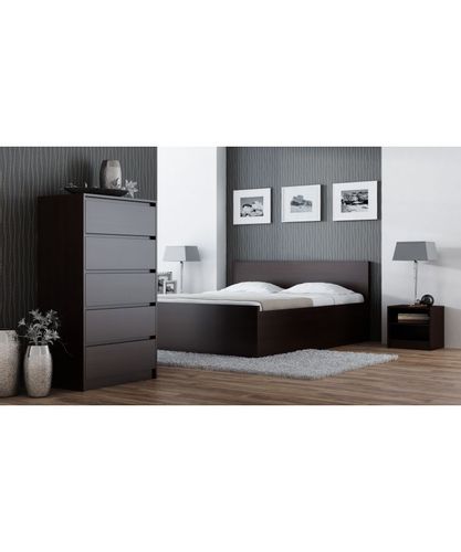 KOMODA  KARO 5 SZUFLAD 124CM  WENGE na Arena.pl