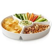 Talerz Dzielony na Przekąski Przystawki Warzywa Sery Wędliny Półmisek 26 cm