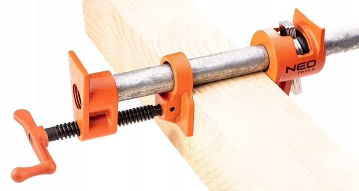 NEO ŚCISK RUROWY ŚRUBOWY STOLARSKI BEZKOŃCOWY 1/2'''' DO RUR 800 KG 45-495 zdjęcie 5