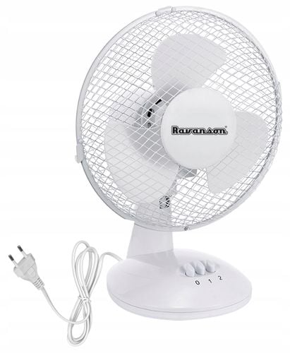 Wentylator biurkowy RAVANSON WT-1023 Biały na Arena.pl