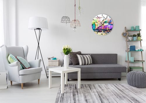 Zegar Ścienny - Ryby Pastele  - 50X50 Cm - C3Ar50X50-4096 na Arena.pl