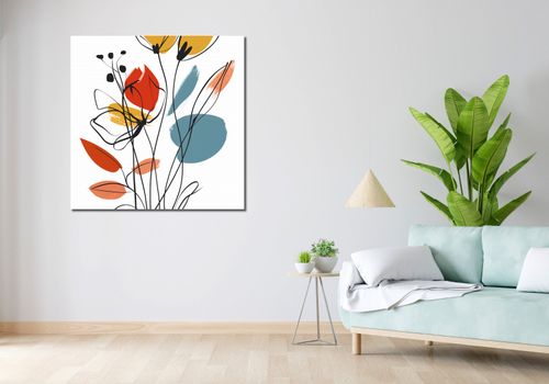 Obraz 100x100cm Ogród przy Lecie na Arena.pl