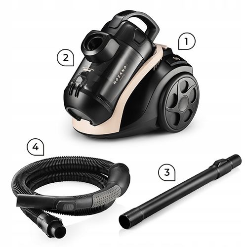 ODKURZACZ BEZWORKOWY 4000W CYKLONOWY TURBOSZCZOTKA FILTR HEPA 15w1 MOZANO na Arena.pl