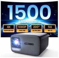 PROJEKTOR RZUTNIK 45000 LM 1500 Ansi ANDROID FULL HD 4K LED WIFI na Prezent