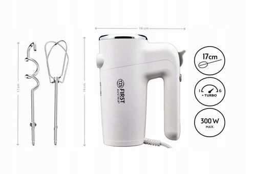 Mikser ręczny kuchenny 6 biegów FIRST AUSTRIA na Arena.pl