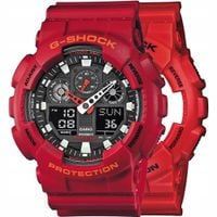 ZESTAW G-SHOCK GA-100B-4AER CZERWONY CZERWONY