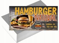 Wizytówki firmowe 100szt WIELE RÓŻNYCH WZORÓW do wyboru HAMBURGER NATURAL