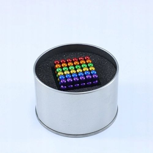 KULKI MAGNETYCZNE XXL Kolorowe 5 mm 216 szt. + BOX na Arena.pl
