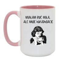 Duży Biało-Różowy 450 ml