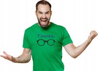 KOSZULKA z imieniem dla męża PREZENT OKULARY