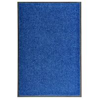 Wycieraczka z możliwością prania, niebieska, 60 x 90 cm