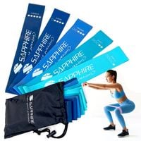 ZESTAW 5 GUM oporowych TAŚMY DO ĆWICZEŃ rehabilitacji MINI BAND