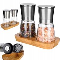 2x Młynek PIEPRZU SOLI mielenia przypraw młynki zestaw młynków przyprawnik