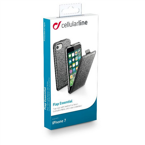CELLULAR LINE Flap Essential Etui iPhone 7 czarne na Arena.pl