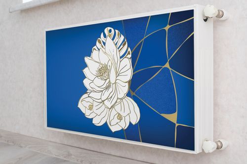 Osłona MAGNETYCZNA Grzejnika Kwiat Lotosu Line Art 120cm x 60cm na Arena.pl