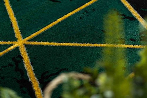 RUG/LU/ESTEMA/MARBLETRIANGLES/BOTTLEGREEN+GOLD/140x190 na Arena.pl