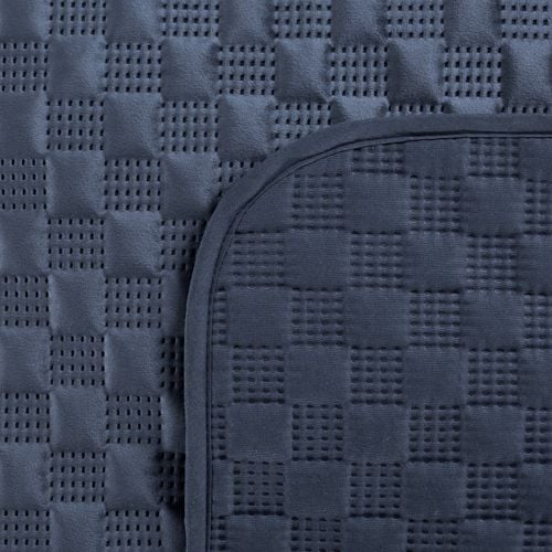 Narzuta pikowana na łóżko SOFIA 170X210 granatowa na Arena.pl