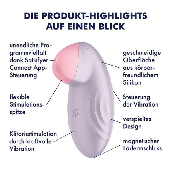 Stymulator Łechtaczki Satisfyer Tropical Tip Lilac zdjęcie 6