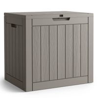 Skrzynia ogrodowa kufer balkonowa schowek na taras balkon 117 litrów Szara