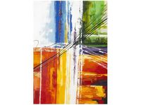 50X70CM TĘCZOWA ABSTRAKCJA OBRAZ PION ŚCIAN