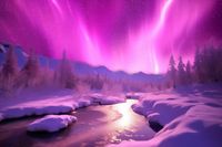 Plakat 60x40cm Aurora Nad Niebiem